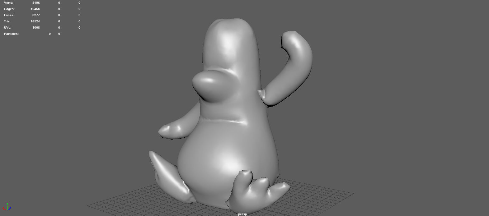 PINGUIN FLOAT Low-poly 3D model_7