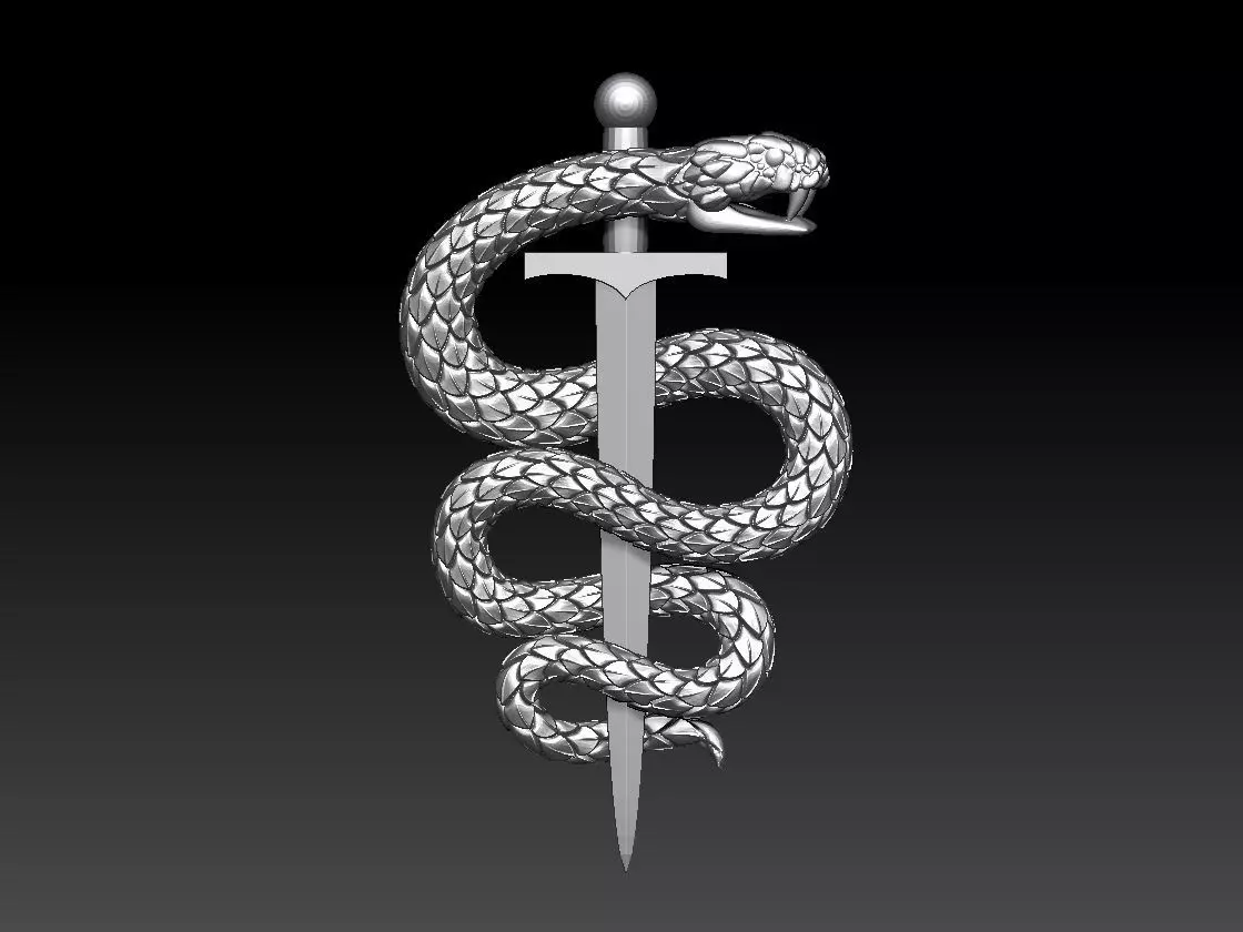 snake 3D print model