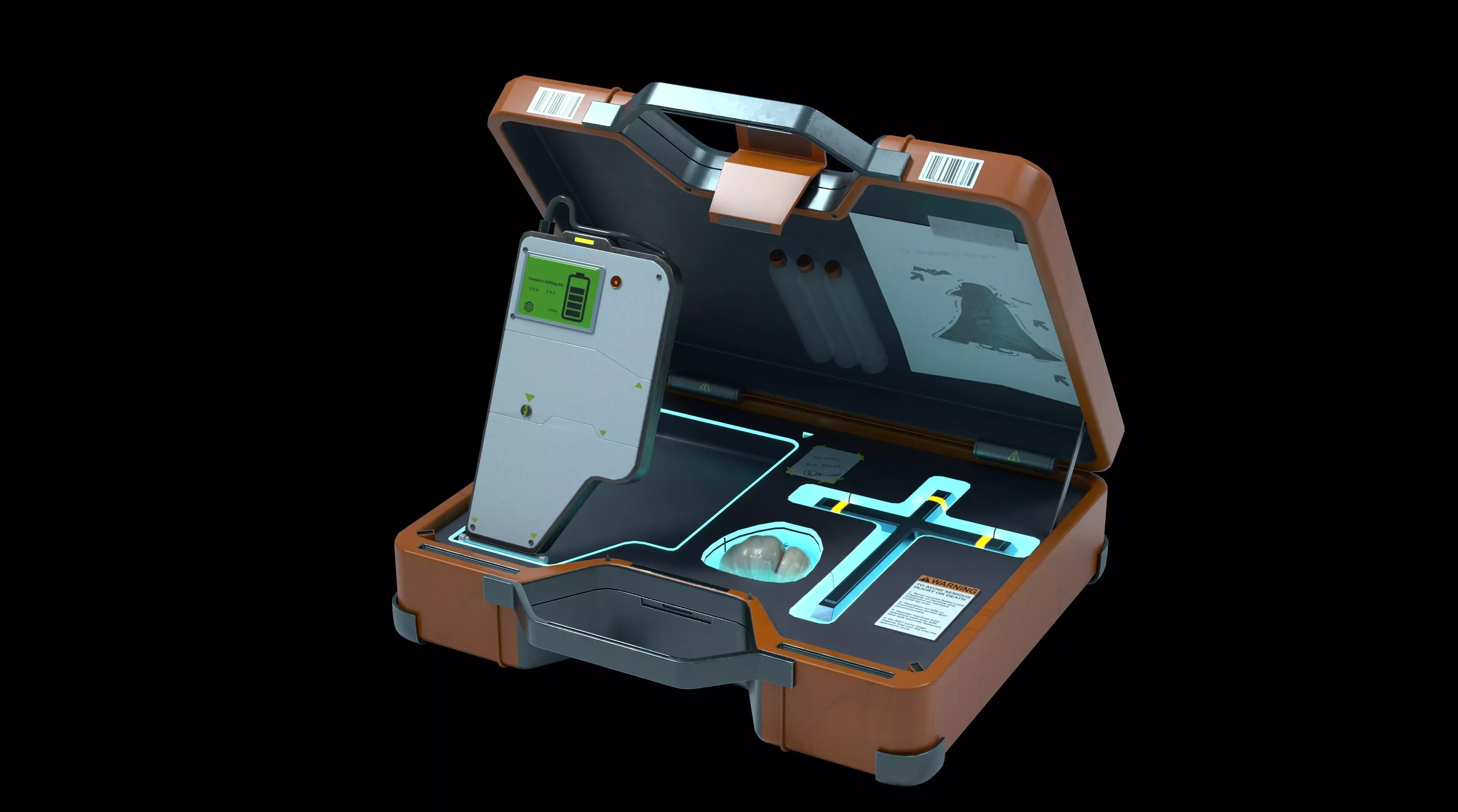 Vampire Killing Kit Sci-Fi Cyberpunk Low-poly 3D model_0
