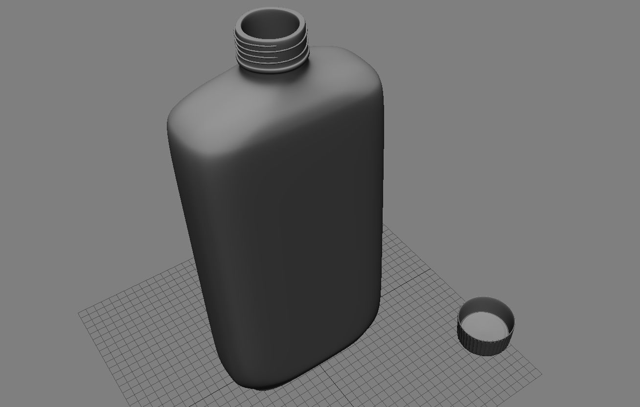 Antiseptic Bottle 3D Model Low-poly 3D model_3