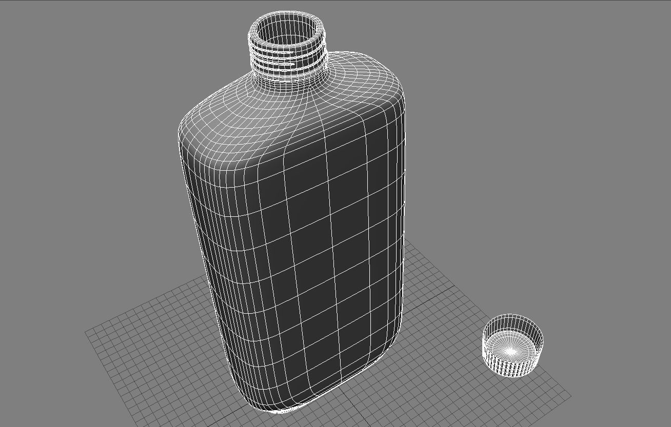 Antiseptic Bottle 3D Model Low-poly 3D model_4