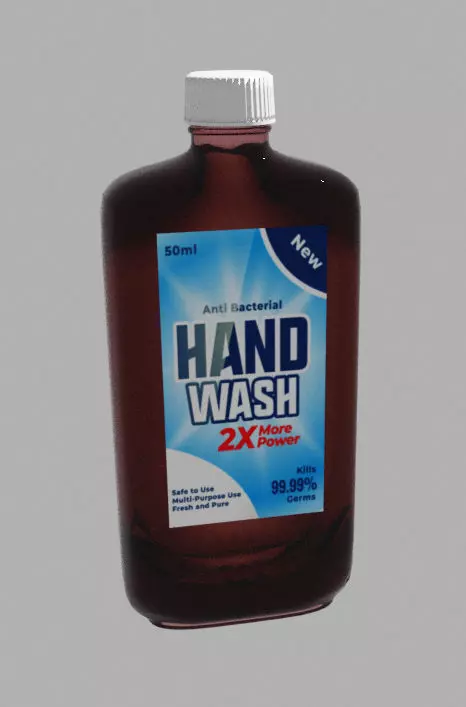 Antiseptic Bottle 3D Model Low-poly 3D model_9