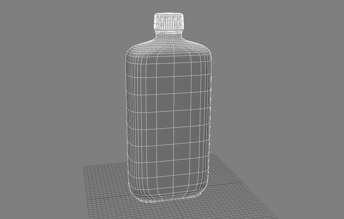 Antiseptic Bottle 3D Model Low-poly 3D model_6