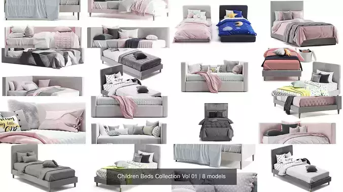 Children Beds Collection Vol 01 