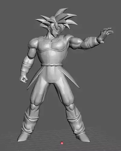 Bardock Normal form Dragon Ball 3D Model 3D print model