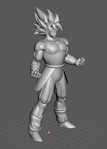 Super Saiyan Bardoc Dragon Ball 3D Model 3D print model