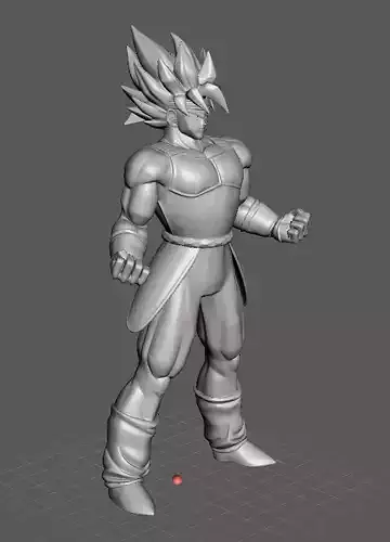 Super Saiyan Bardoc Dragon Ball 3D Model 3D print model