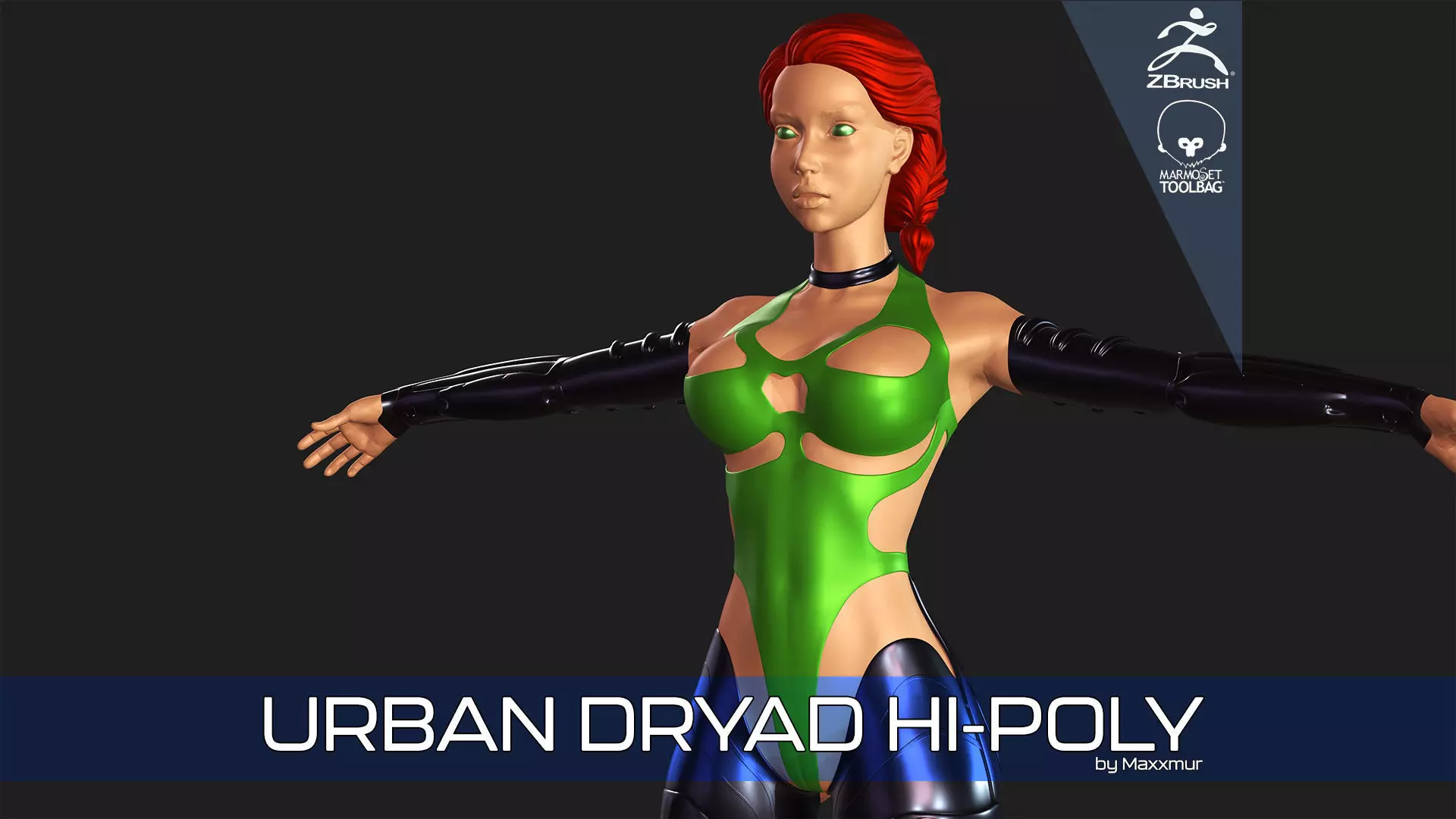 Urban Dryad High-Poly 3D model