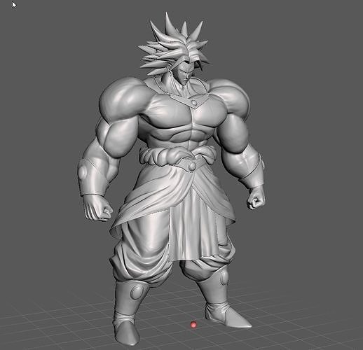 Super Broly Dragon Ball 3D Model 3D print model