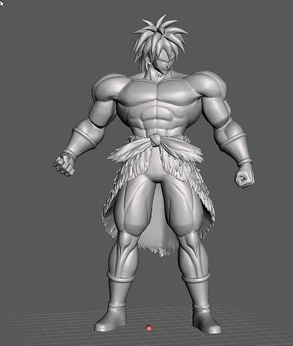 Broly normal form Dragon Ball 3D Model 3D print model