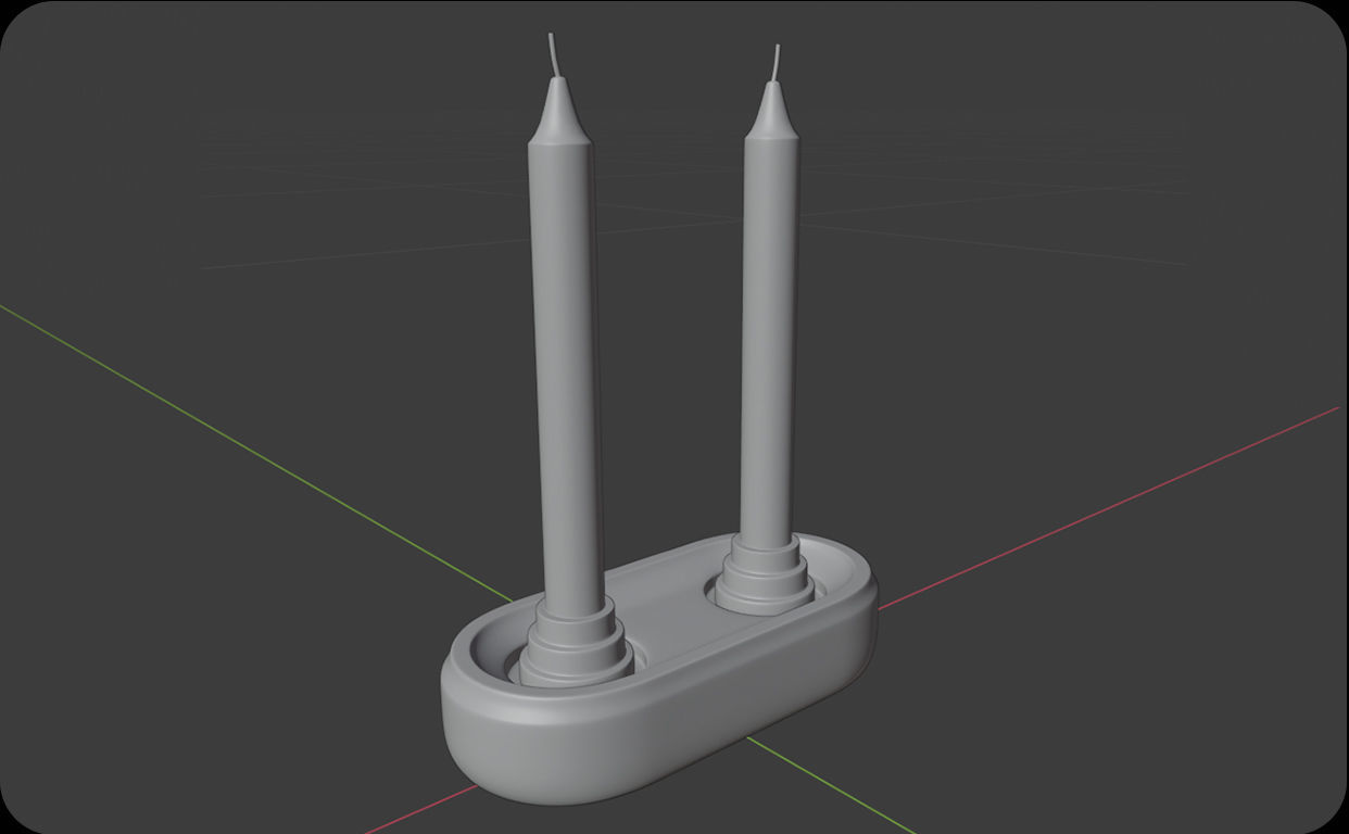 Candle Holder Design stl file for 3d printing 3D print model_3