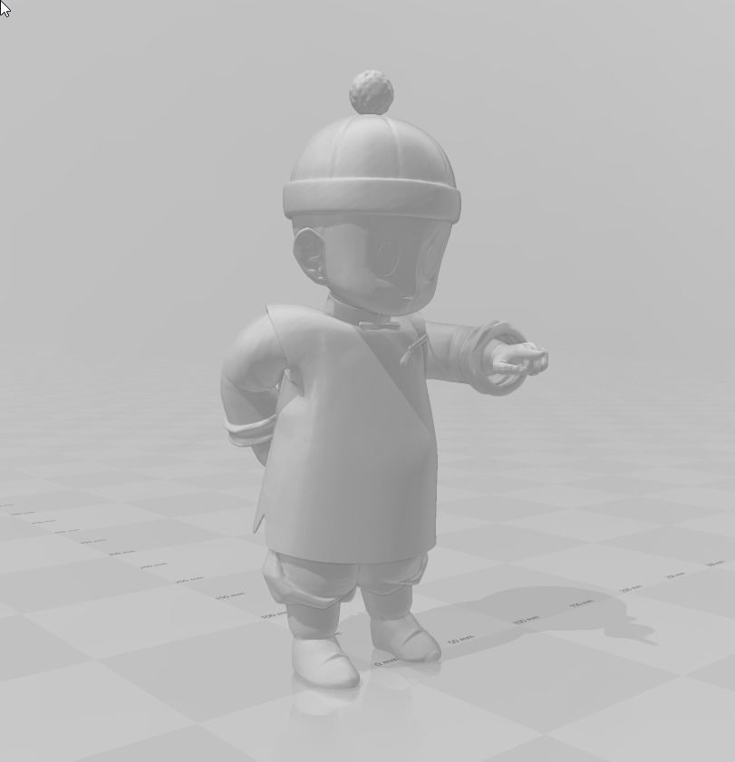 Chiaotzu Dragon Ball 3D Model 3D print model_2