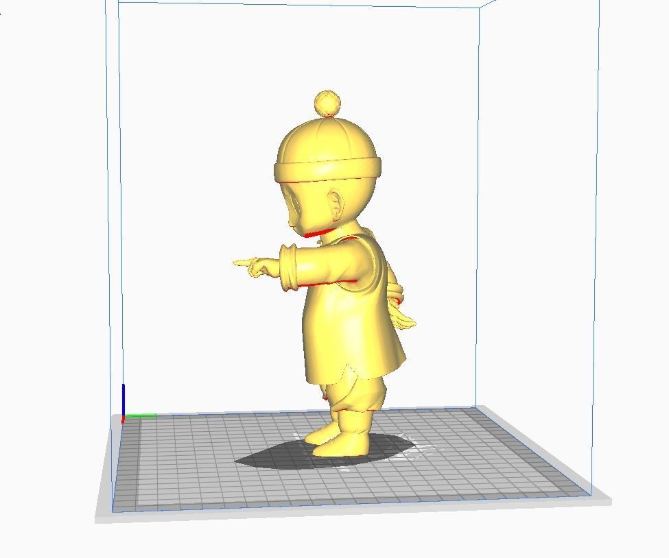 Chiaotzu Dragon Ball 3D Model 3D print model_1