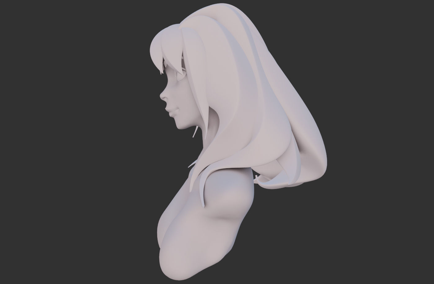2 stylized heads 3D model_5
