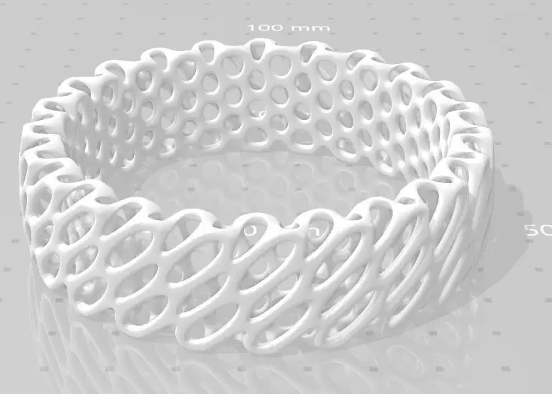 Voronoi Braclet Free 3D print model