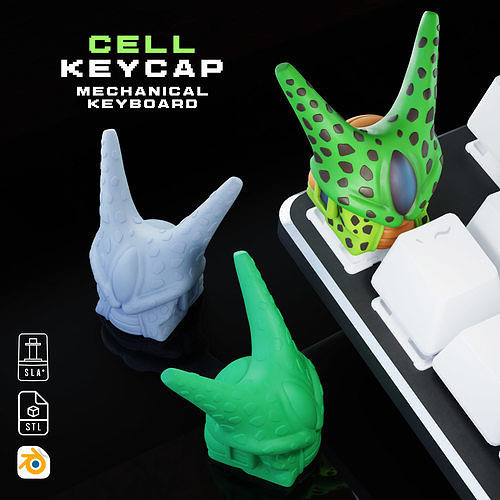 Cell - Keycap 3D for mechanical keyboard - Dragon ball Z -  3D print model