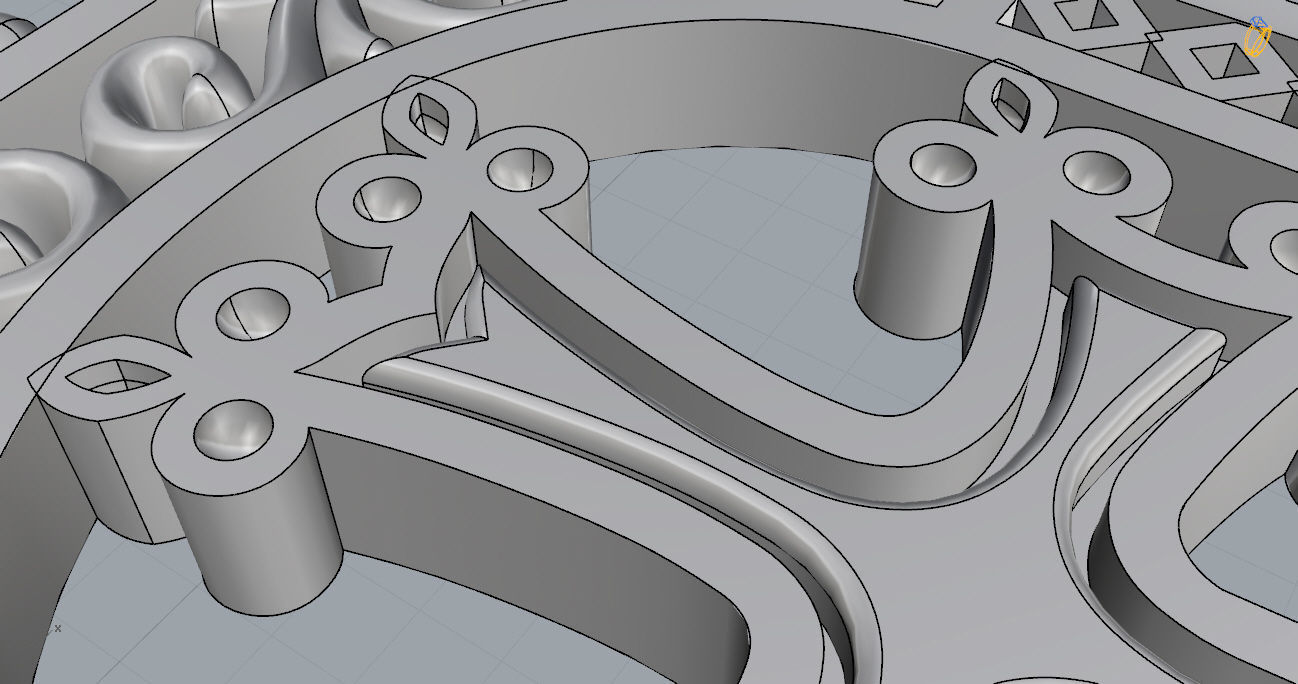 Armenian Cross Pendant 3D print model_9