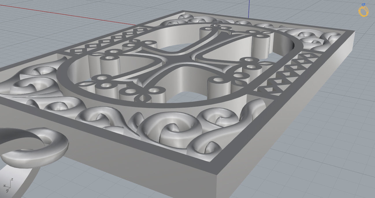 Armenian Cross Pendant 3D print model_11