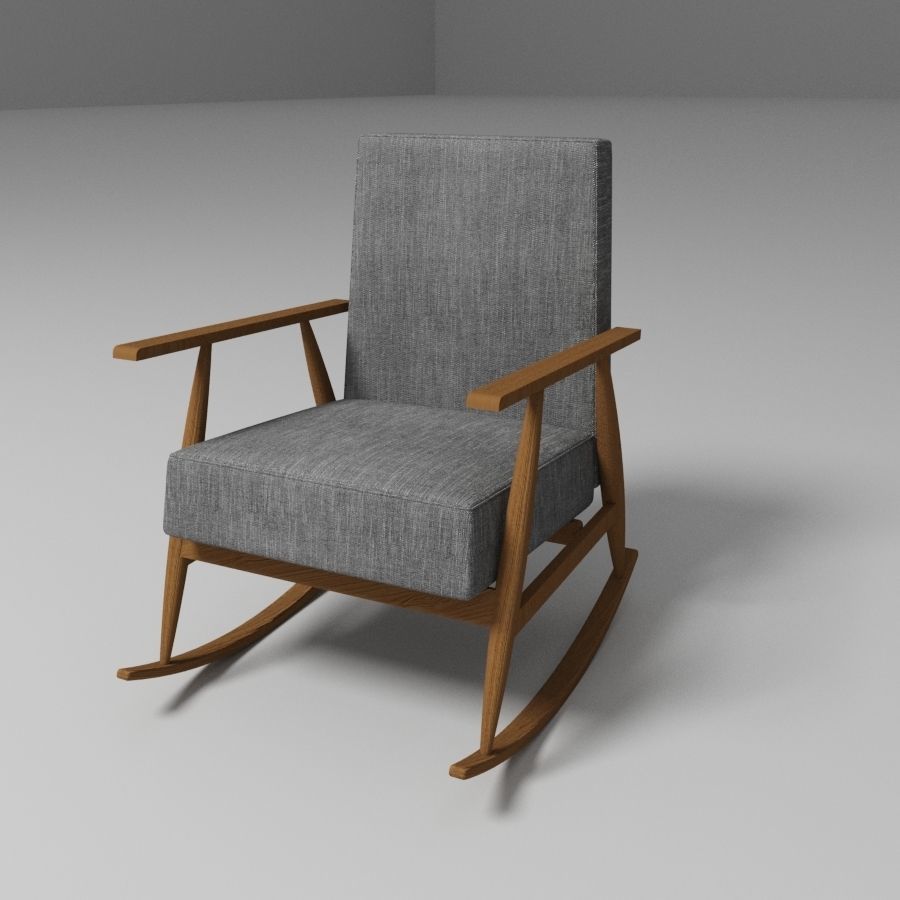 Rocking chair Free 3D model_1