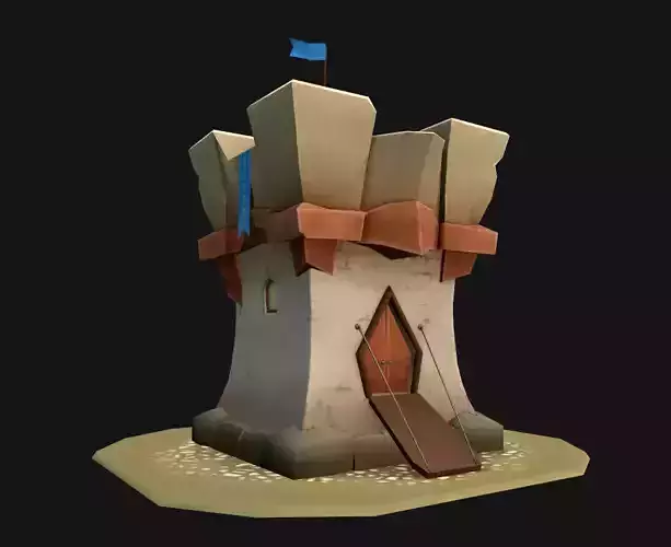 Lowpoly Defence Tower 