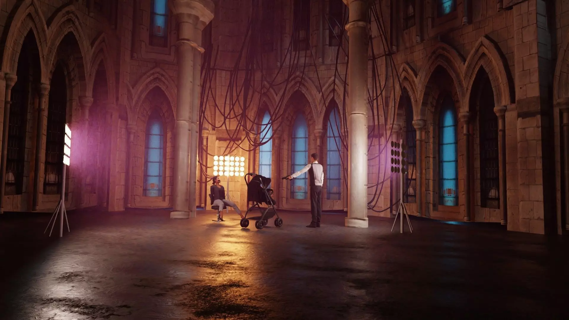 Blender epic scene Low-poly 3D model_0