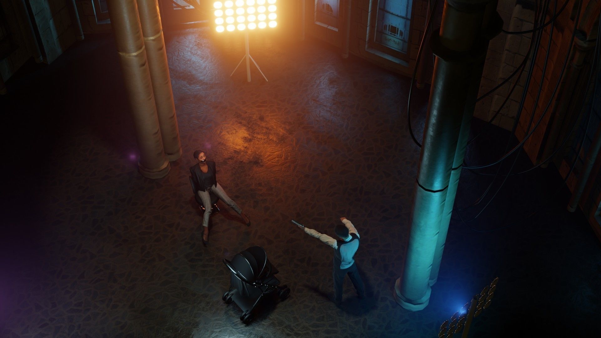 Blender epic scene Low-poly 3D model_5