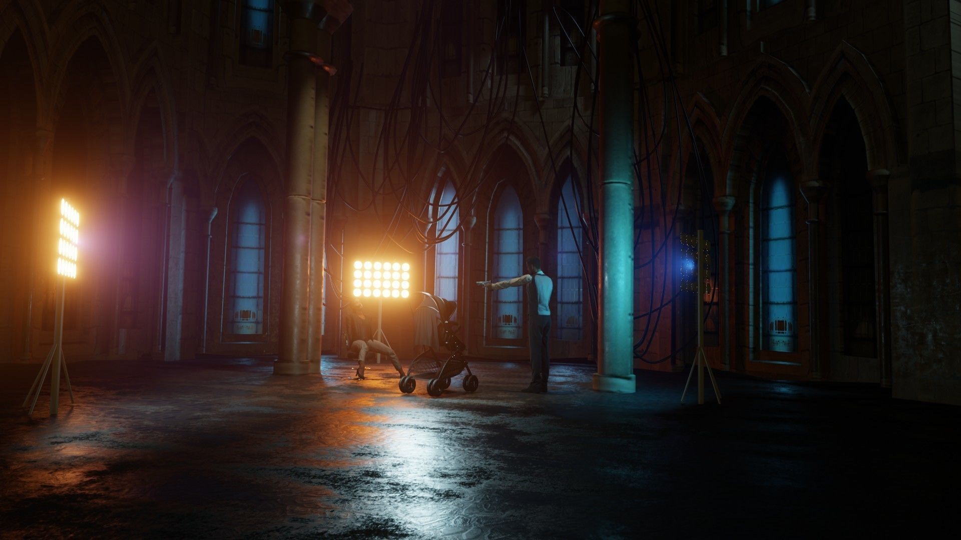 Blender epic scene Low-poly 3D model_3