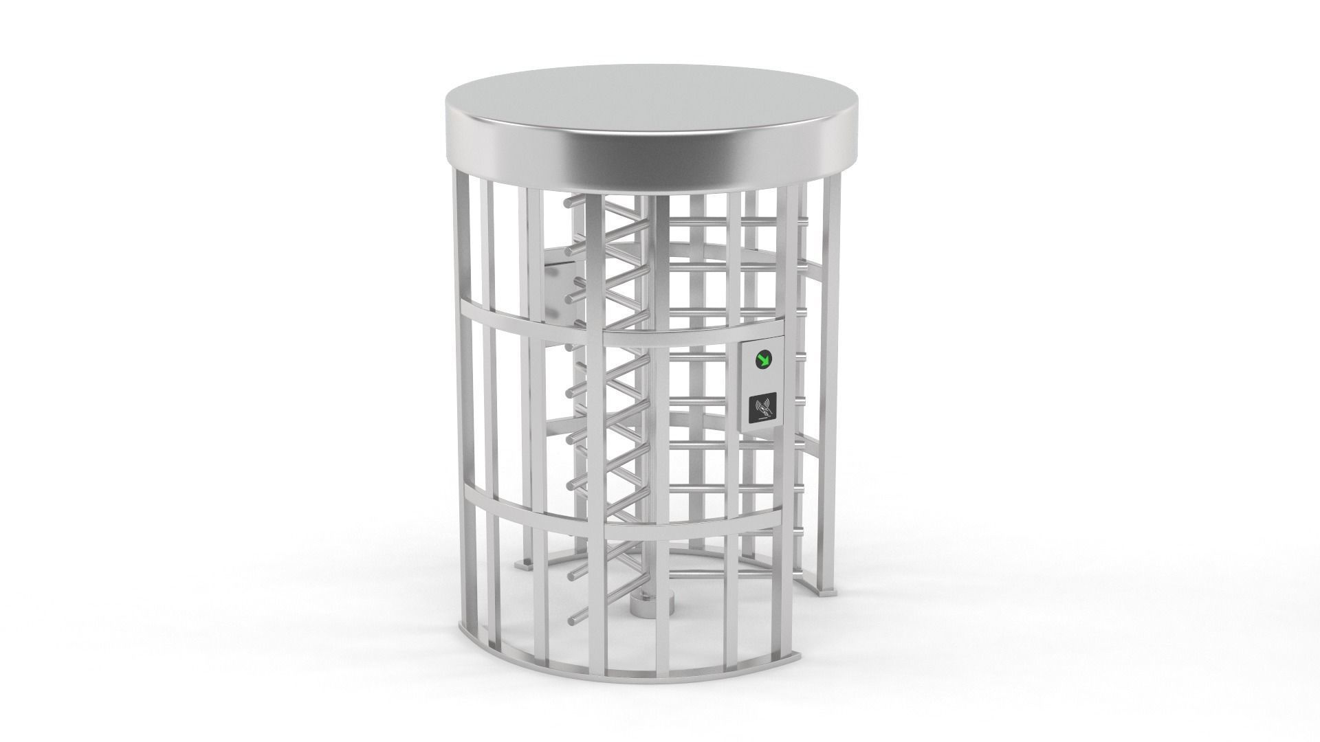 Security Turnstile Access 3D model_4