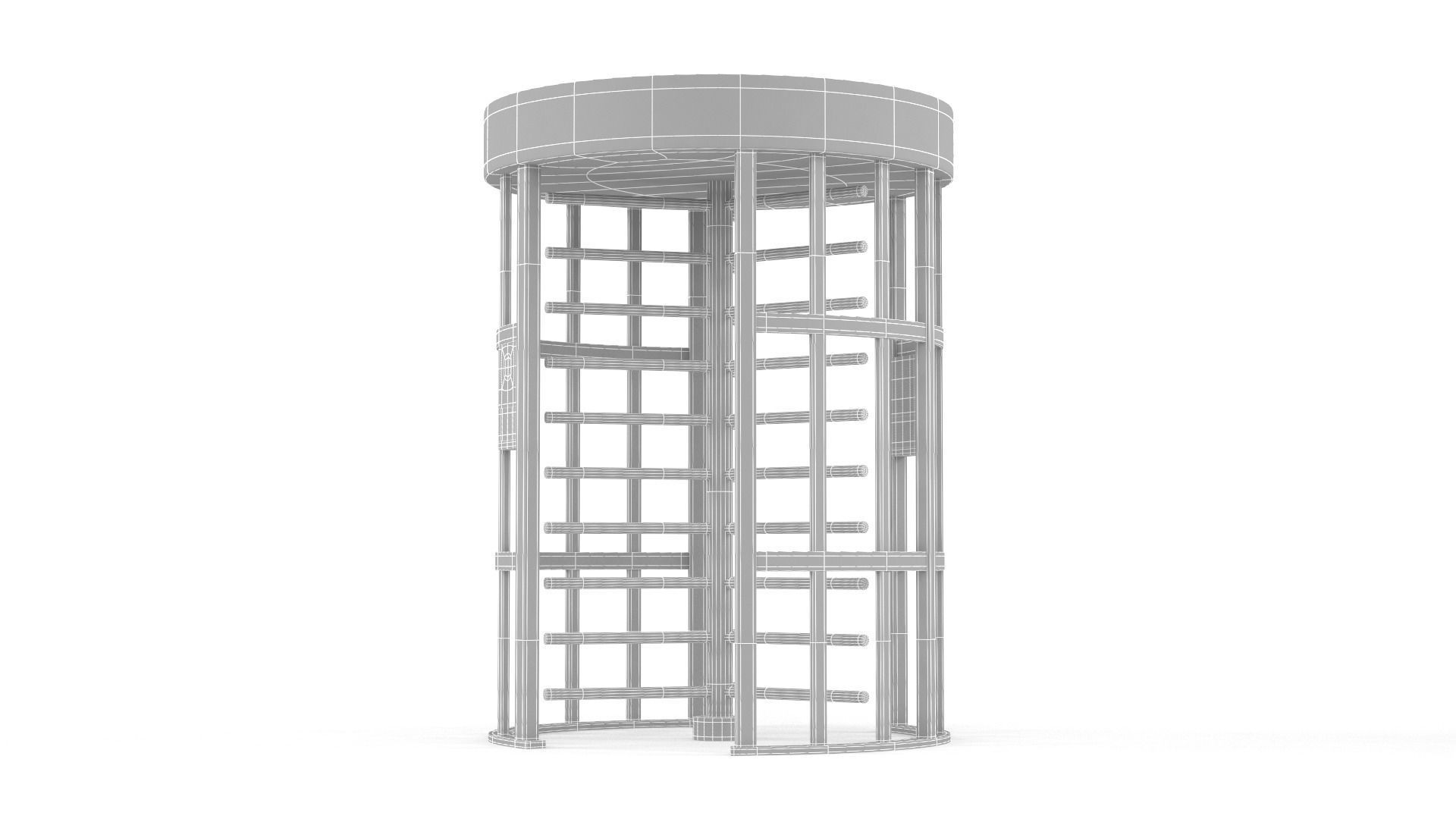 Security Turnstile Access 3D model_6