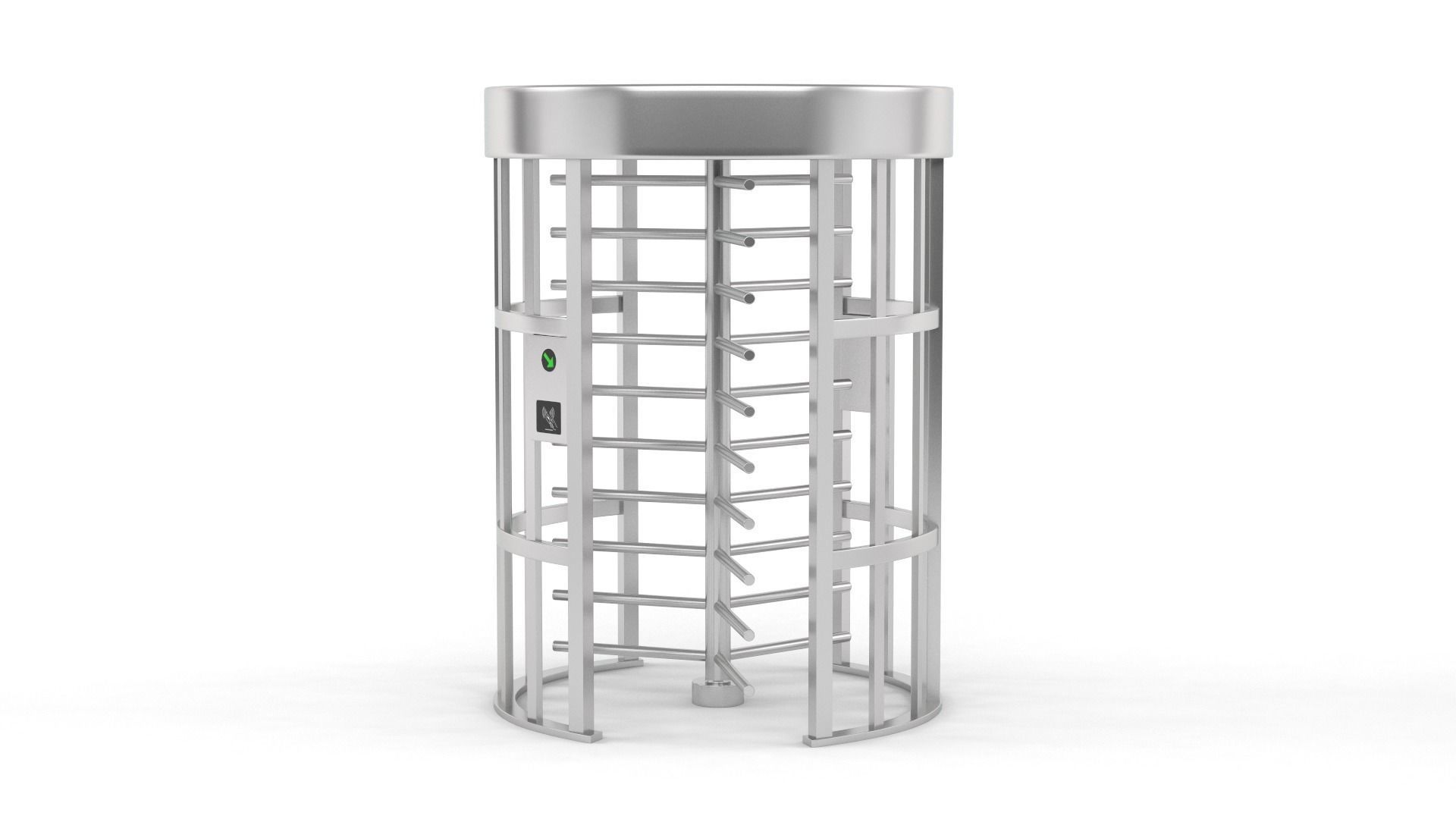 Security Turnstile Access 3D model_2