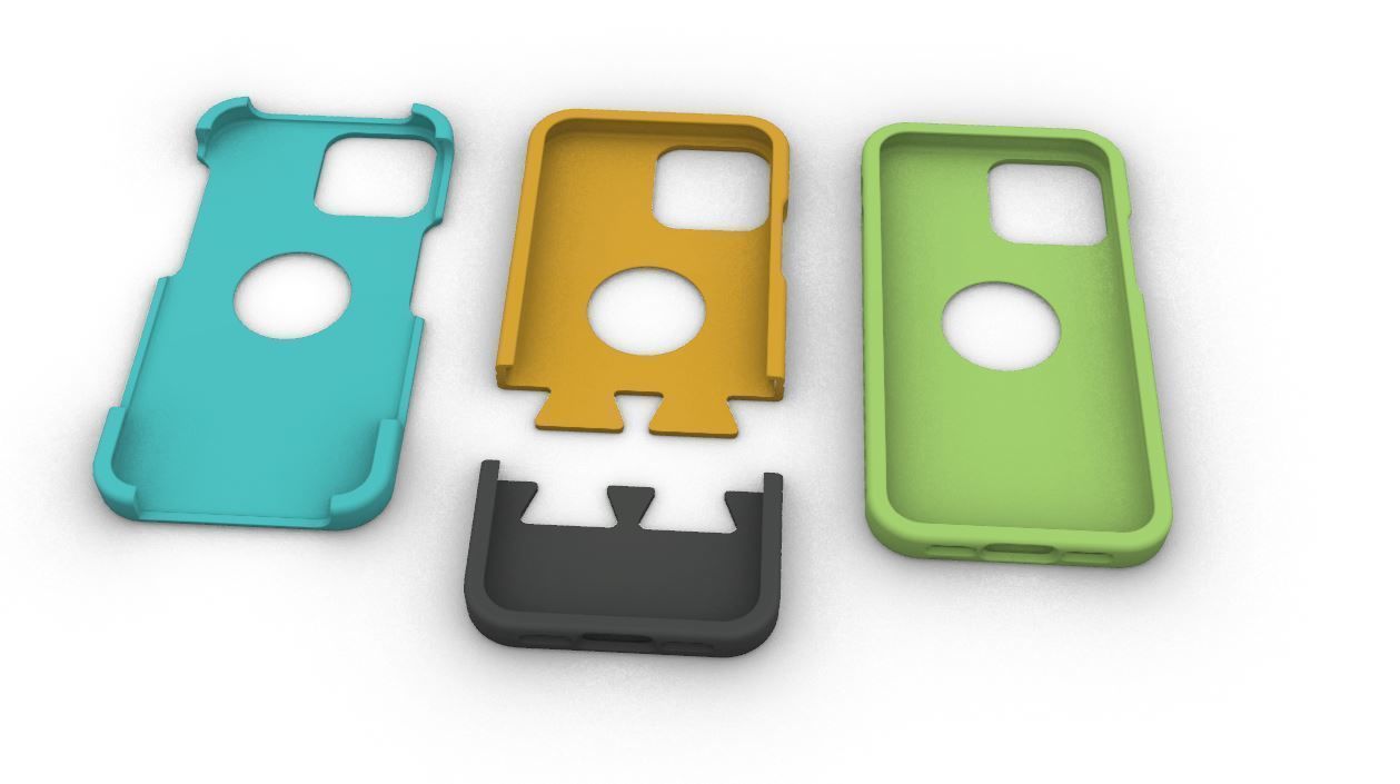 Cover Iphone 12 design for 3D print model_3