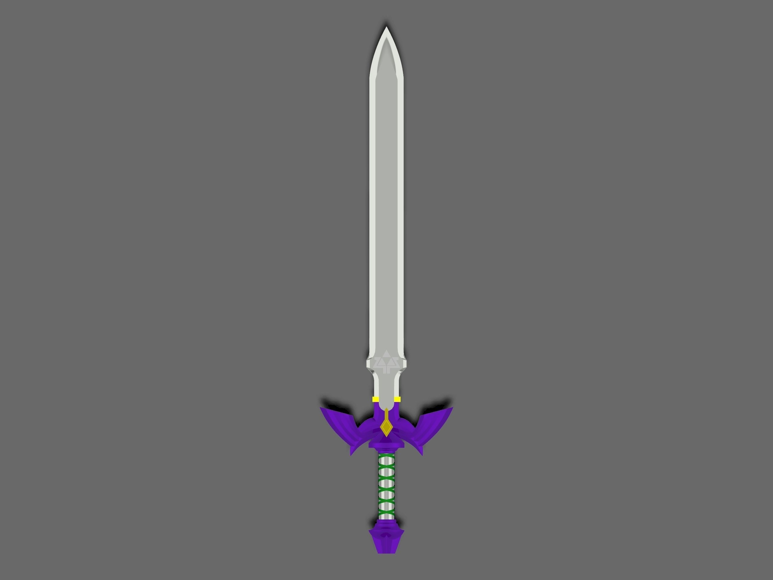 The Legend of Zelda- The Breath of the Wild Master Sword 3D print model_2