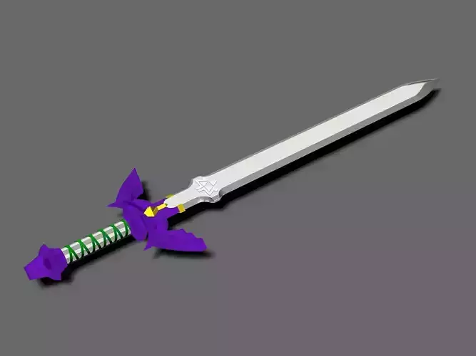 The Legend of Zelda- The Breath of the Wild Master Sword 3D print model