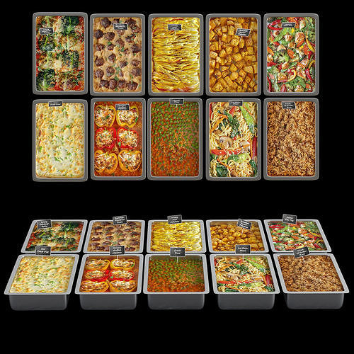 Meal line 2  3D model 7