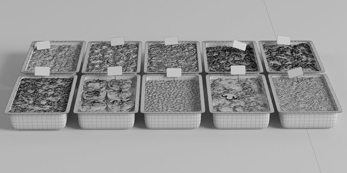 Meal line 2  3D model 6