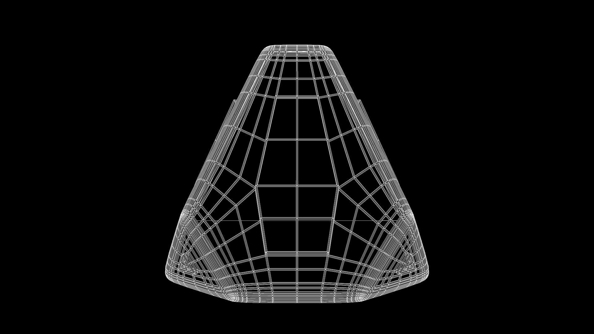 Sci-fi Pyramid - Lantern 3D model_9
