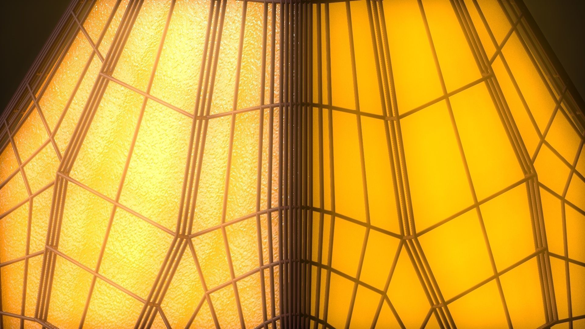 Sci-fi Pyramid - Lantern 3D model_7