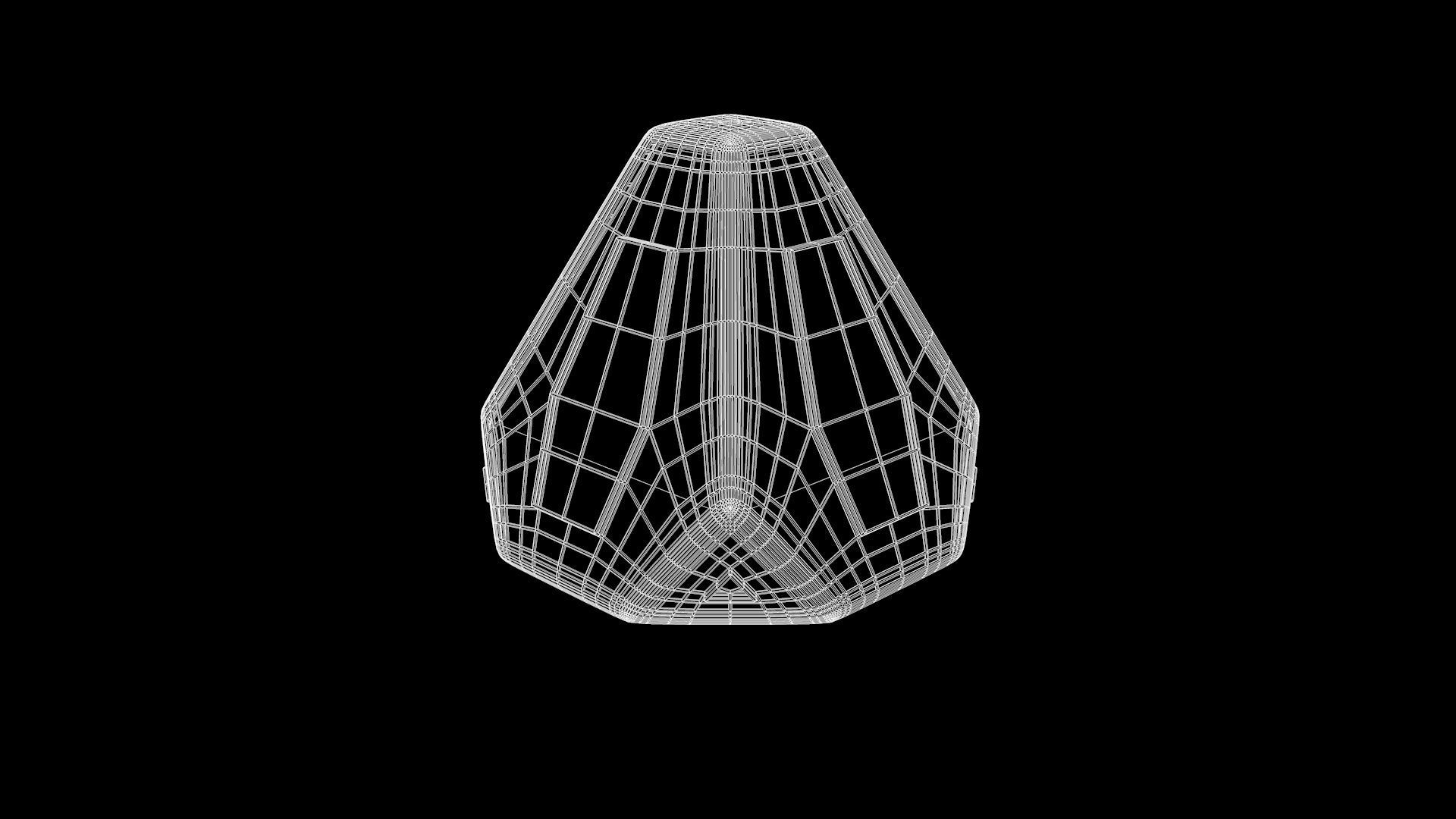 Sci-fi Pyramid - Lantern 3D model_8