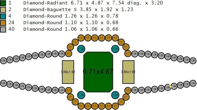 emerald ring  3D print model 3D print model_5