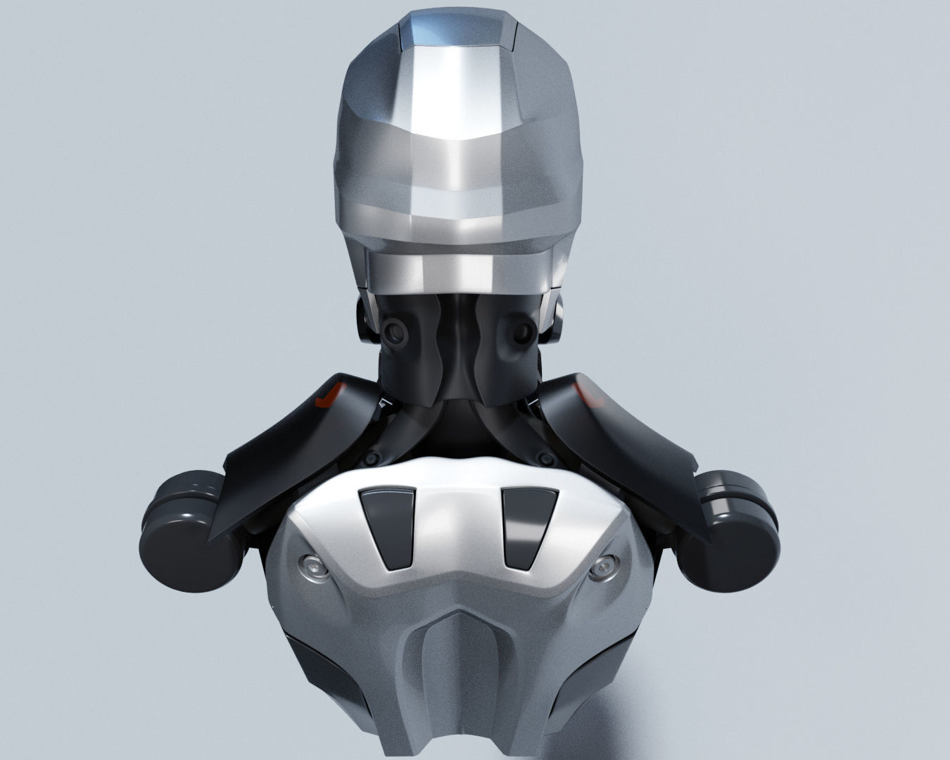 Cyberpunk robot 3D model_8