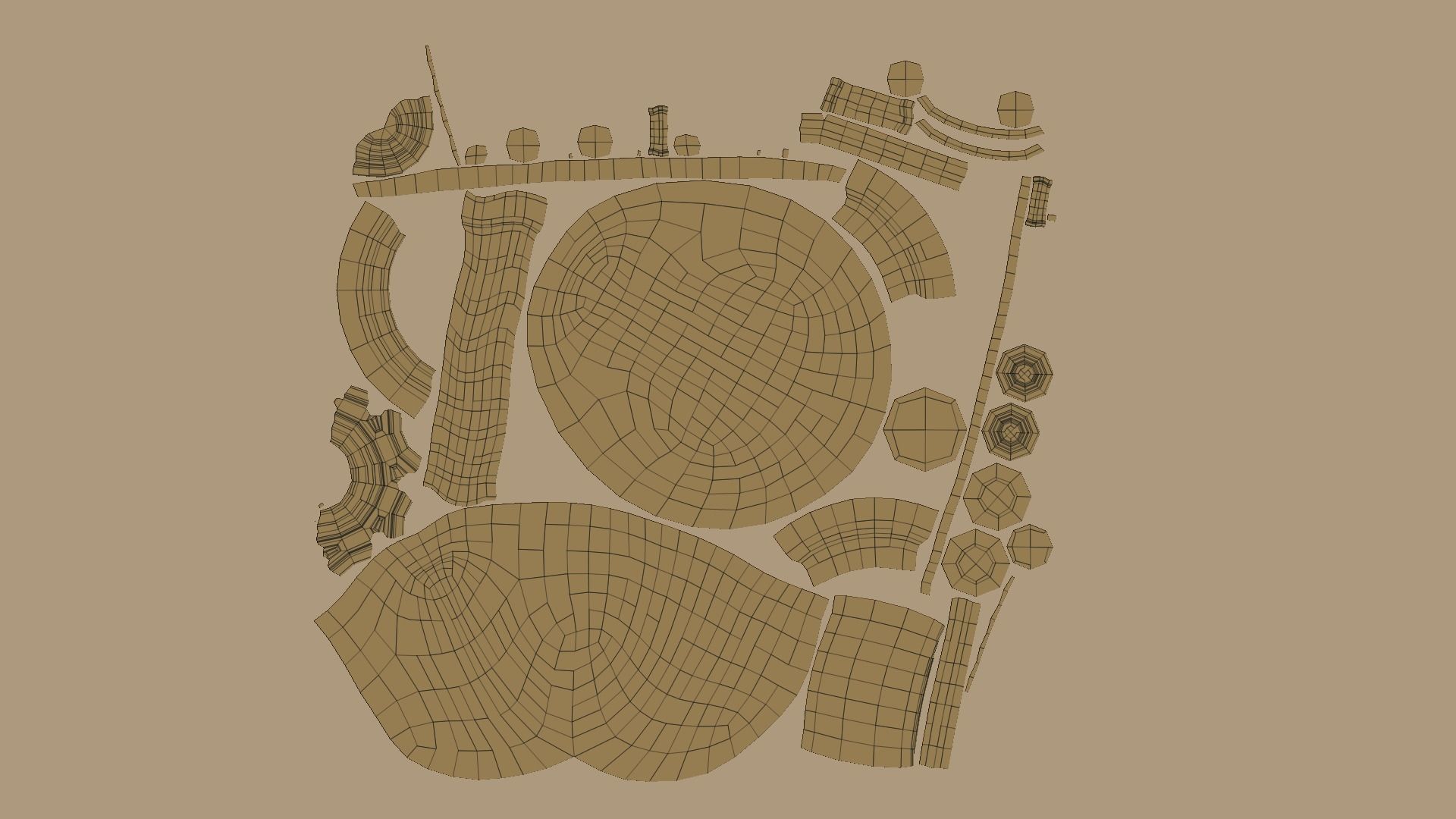 Wasteland Mask 01 - Sci-Fi Character Costume Low-poly 3D model_13