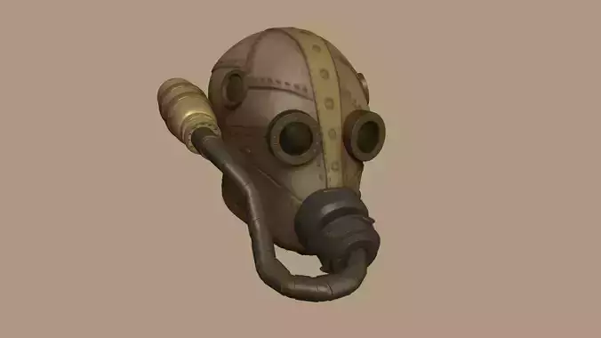Wasteland Mask 01 - Sci-Fi Character Costume Low-poly 3D model Wasteland Mask 01 - Sci-Fi Character Costume Low-poly 3D model