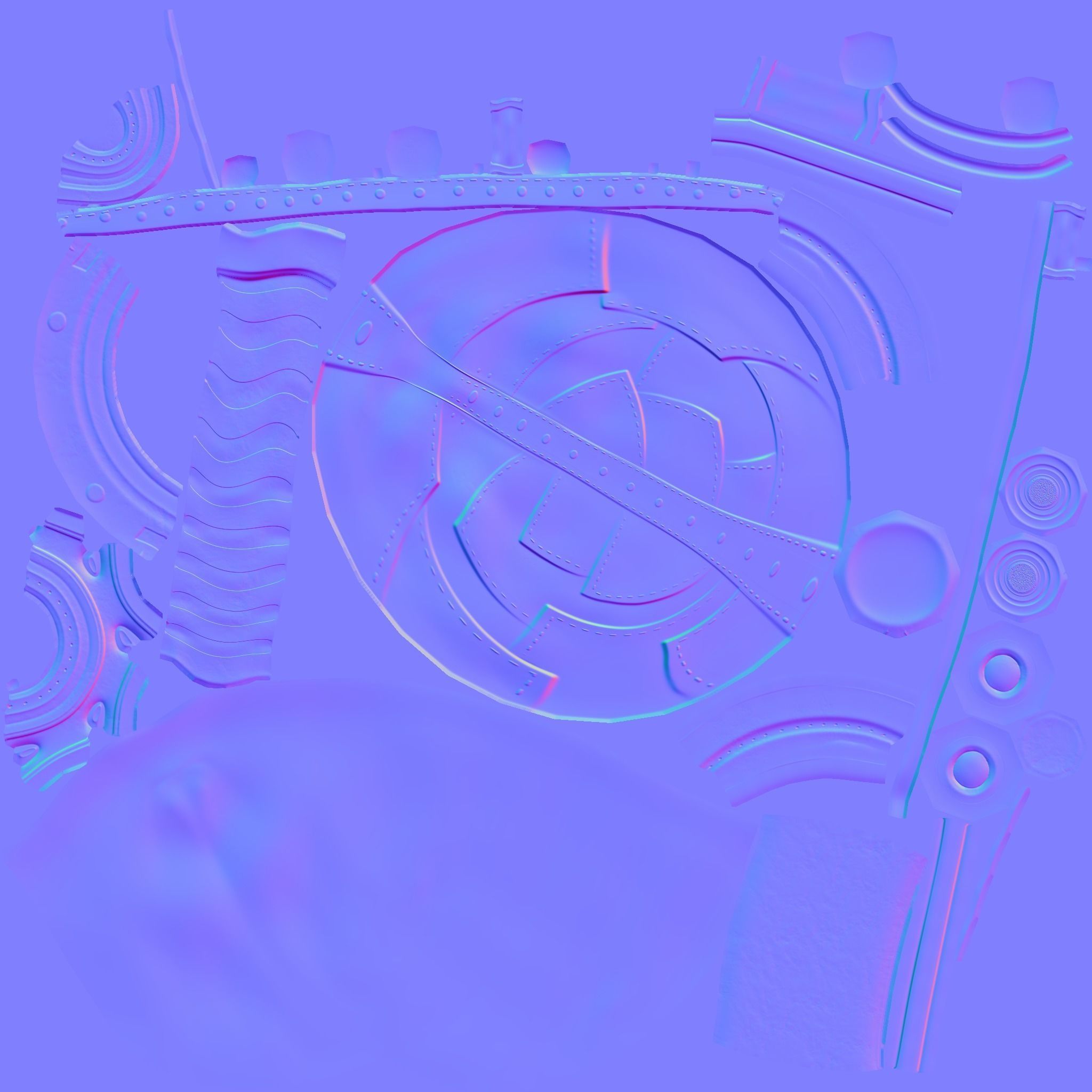 Wasteland Mask 01 - Sci-Fi Character Costume Low-poly 3D model_23