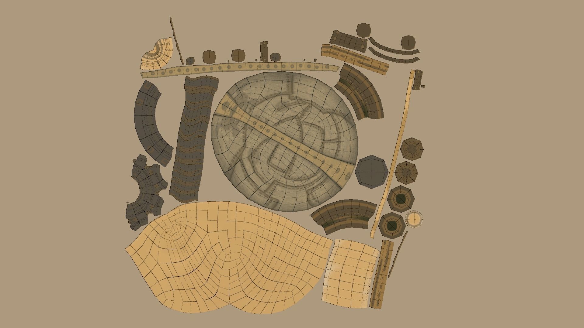 Wasteland Mask 01 - Sci-Fi Character Costume Low-poly 3D model_14