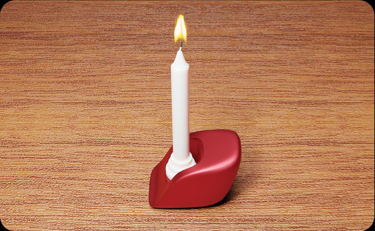 Candle Holder Design stl file for 3d printing 3D print model_9