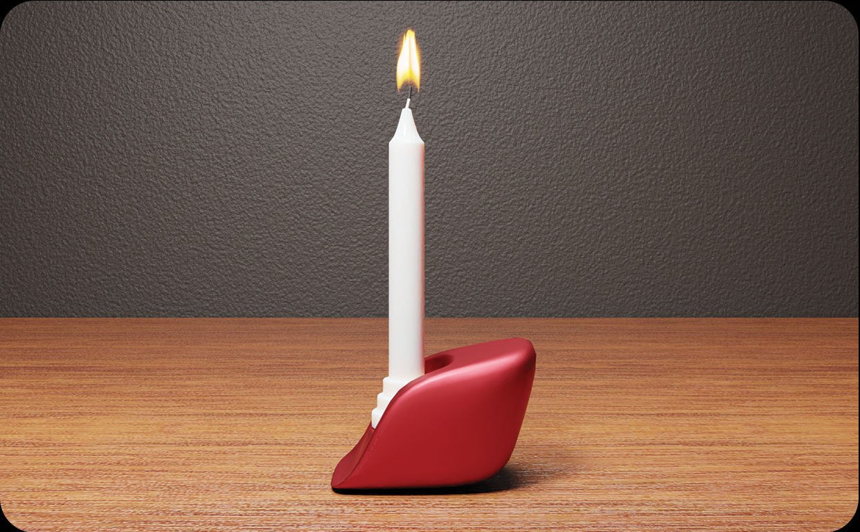 Candle Holder Design stl file for 3d printing 3D print model_8