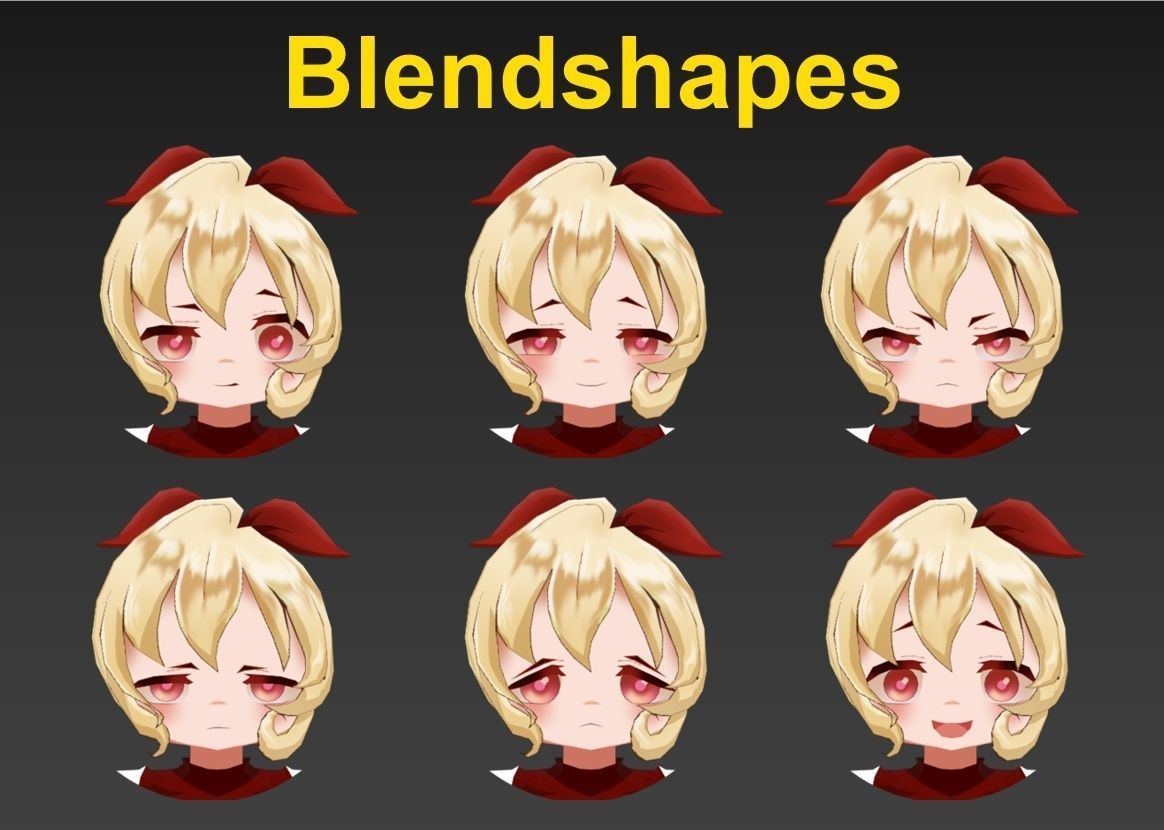 Rocksana VRChat Avatar commissions open Free low-poly 3D model_5