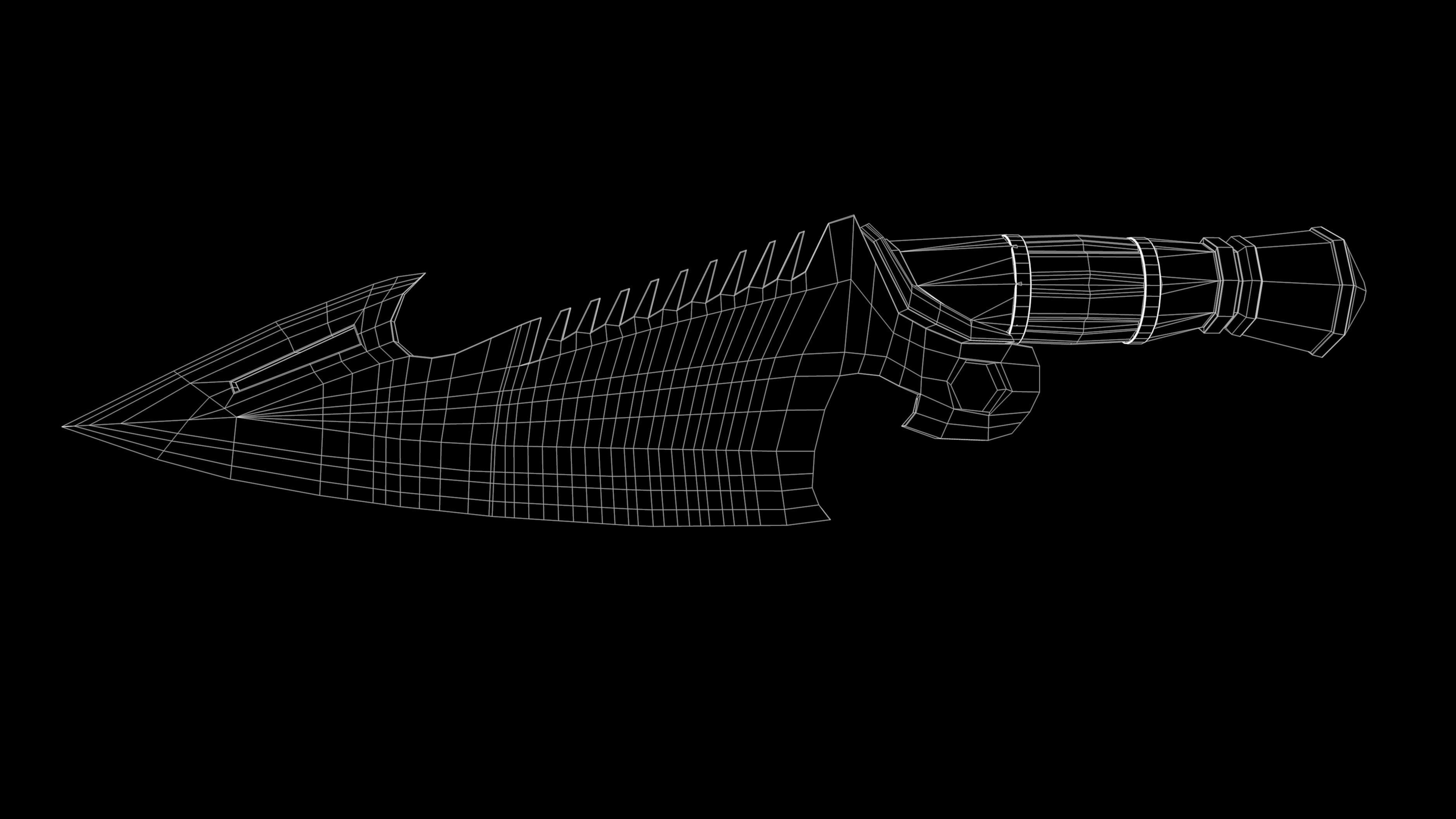 OLD KNIFE 3D model_2