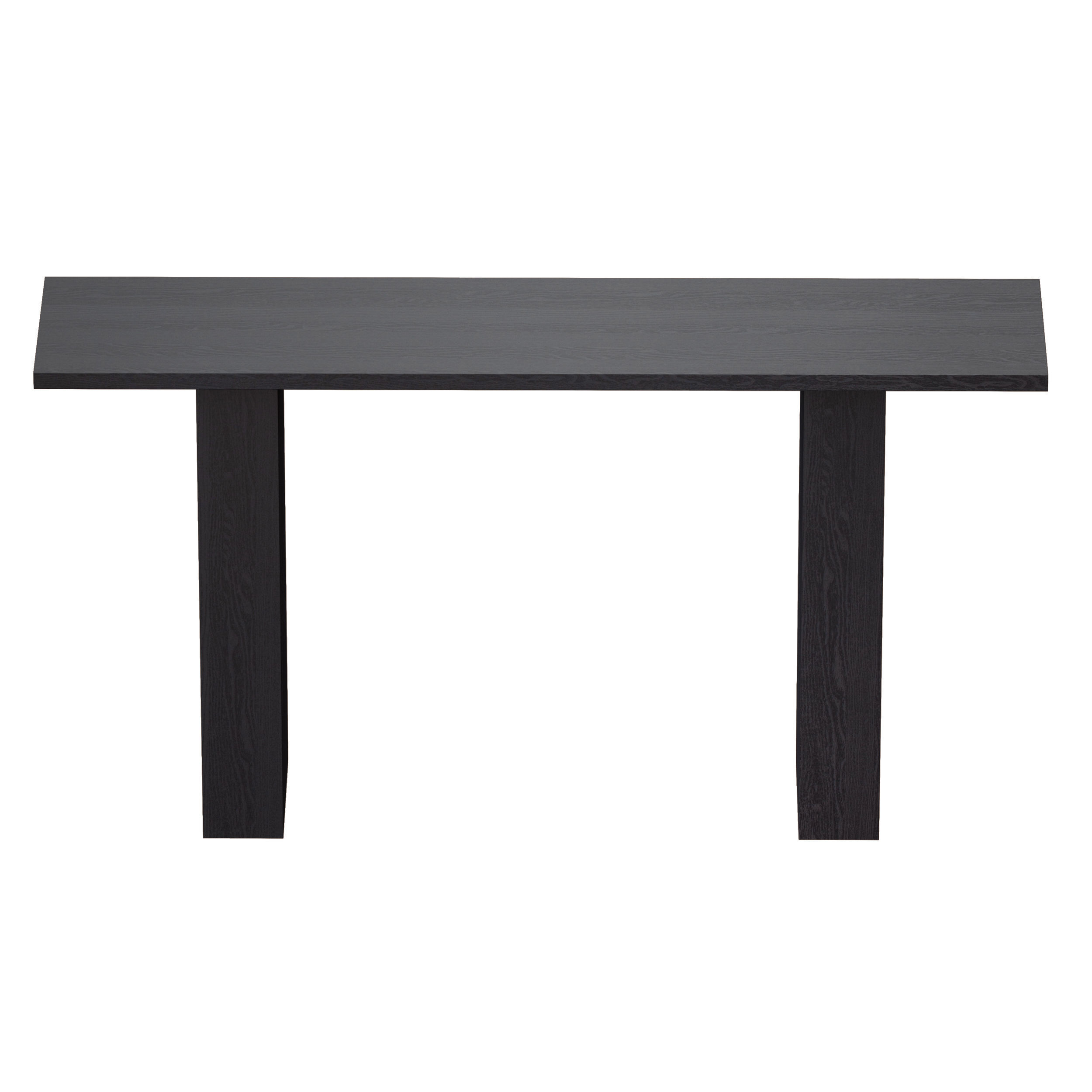 Van Charcoal Wood Console Table Crate and Barrel 3D model_4