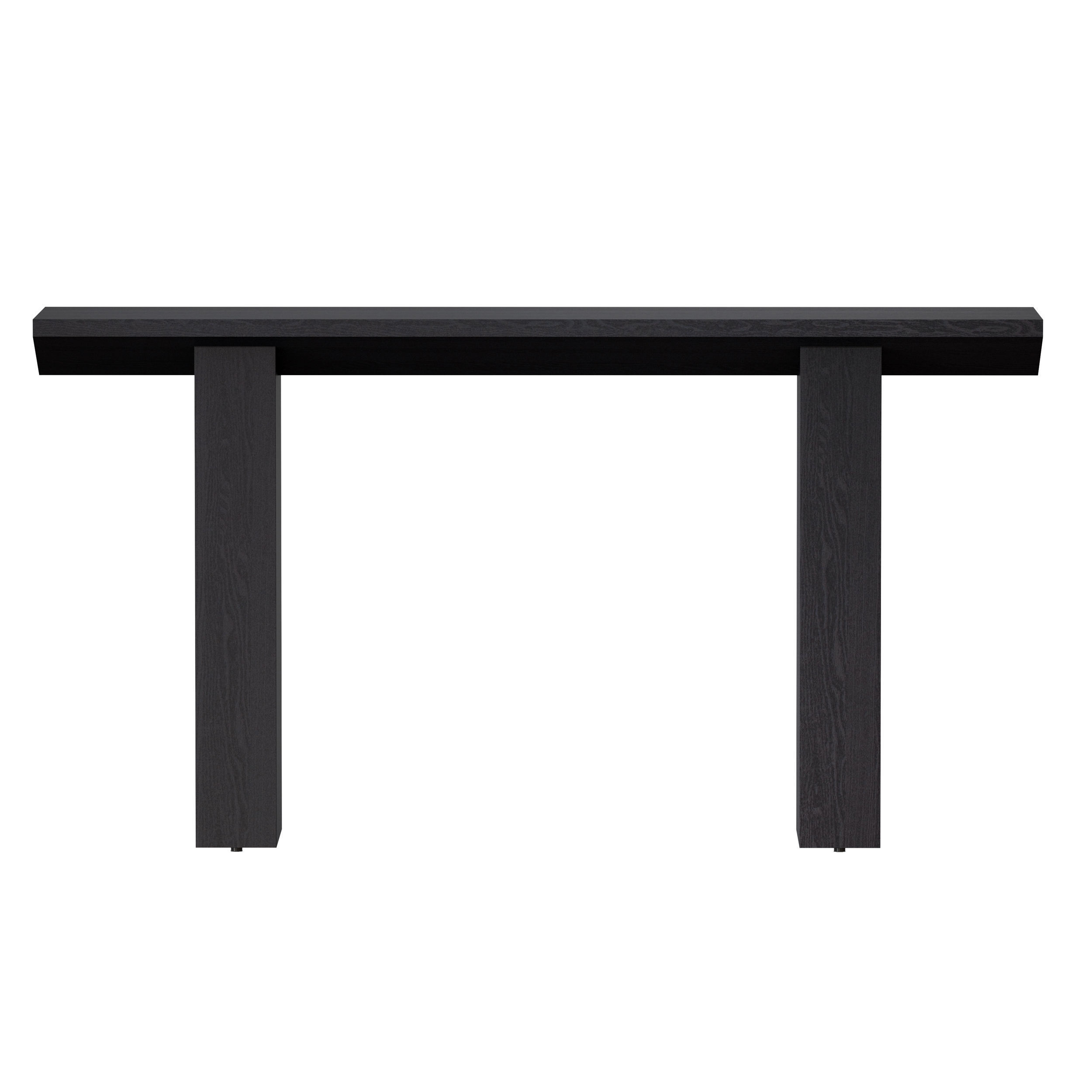 Van Charcoal Wood Console Table Crate and Barrel 3D model_5